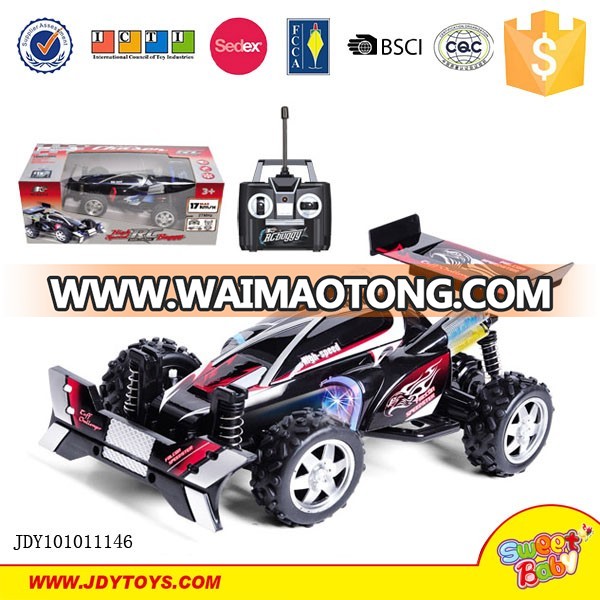 New 1:20 4CH rc car with 3D lights and voice charge and battery remote control toy for kids