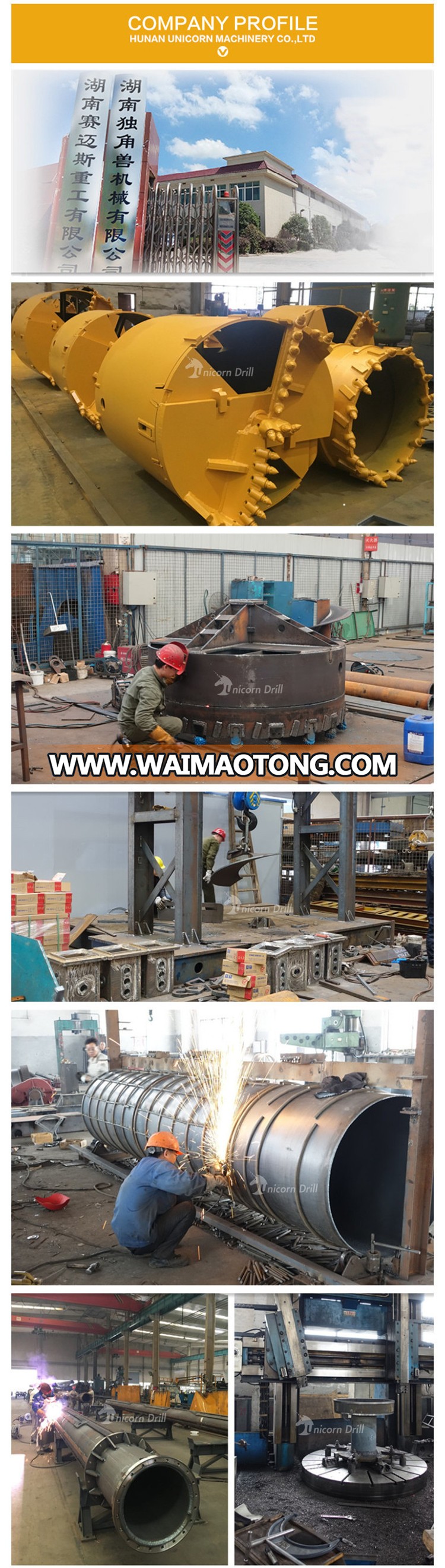 Unicorn Drill Piling Work Co<em></em>ncrete Head Cutter Hydraulic Round Pile Breaker