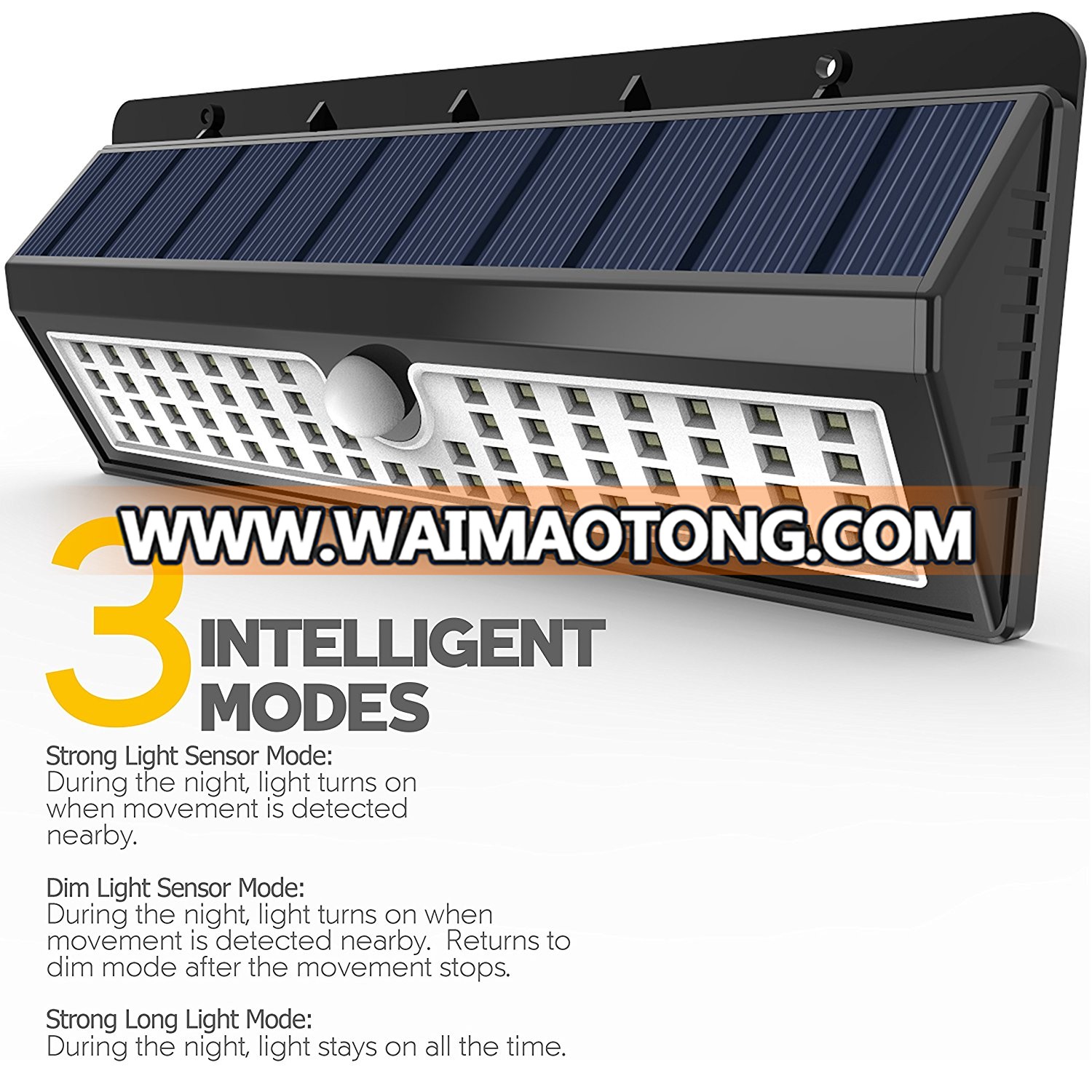 New design outdoor garden street wall LED sensor motion solar light