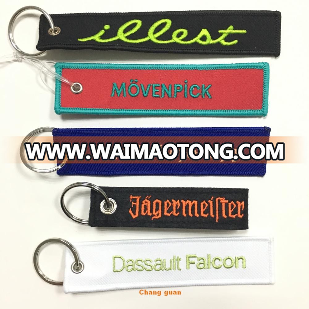 Promotioanal Embroidery Keychain, Souvenir Embroidery Keychain With Logo, Custom Embroidery Keychain Manufactures in China