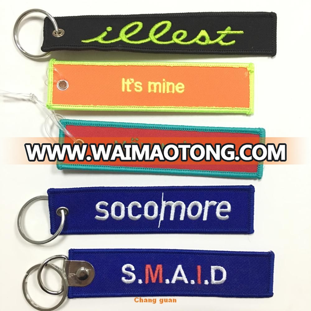 Promotioanal Embroidery Keychain, Souvenir Embroidery Keychain With Logo, Custom Embroidery Keychain Manufactures in China