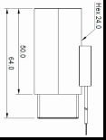 plastic material 1/2 bsp magnetic water flow switch