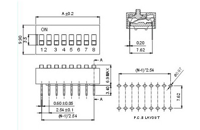 GOOSVN Code Switch GSW1002-2.54