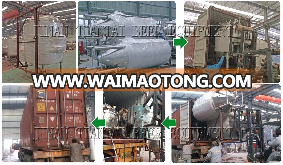 50l-6000l Jacketed Beer Fermentation Equipment Fermentation Tank