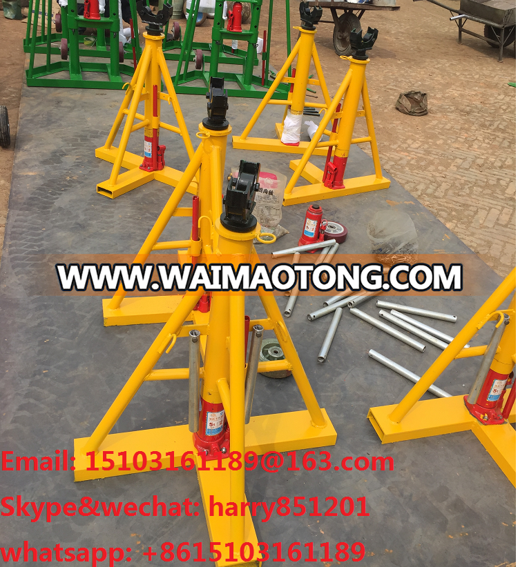 China cable drum stand 5T, CHINA CABLE Reel STAND, cable drum lifting jack