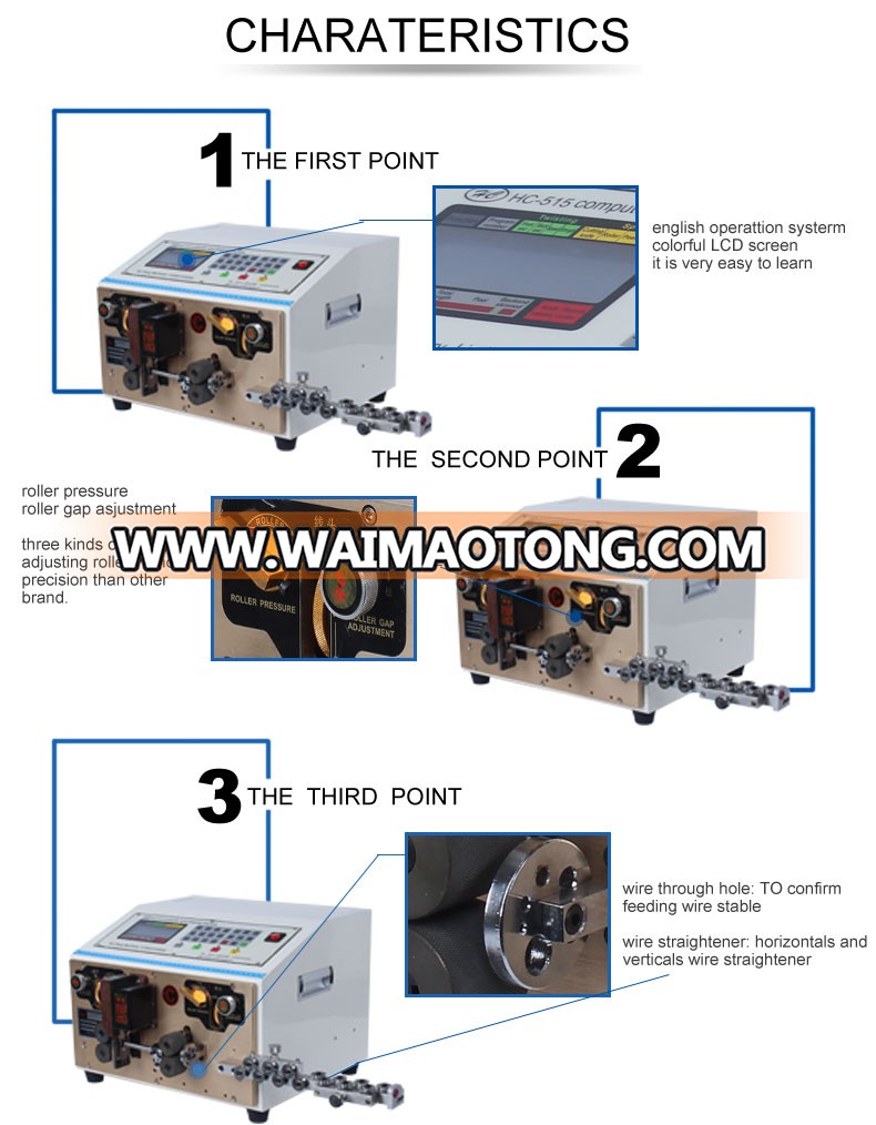 Automatic high speed precision electrical wire cutting machine and cable making machine china supplier