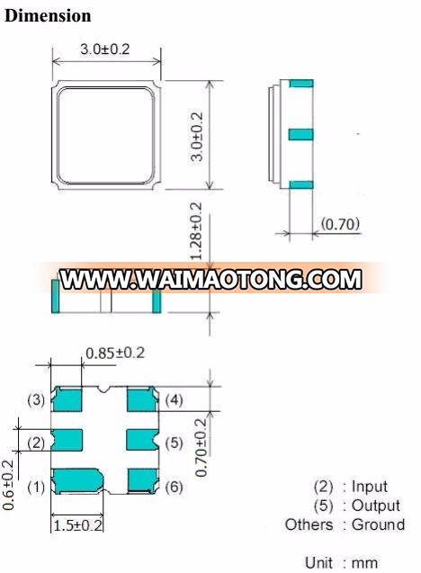 Hot Sales 3x3mm 433.92 MHz Saw Resonator