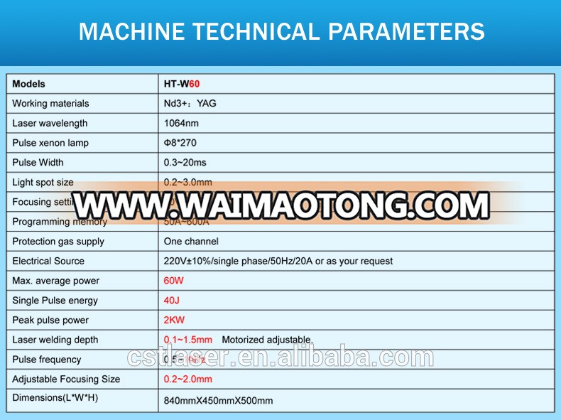 60W Jewelry laser spot welding machine