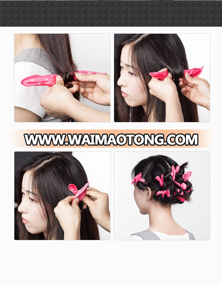 6PCS/Set Magic Spo<em></em>nge Pillow Soft Roller Hair Best Flexible Foam and Spo<em></em>nge Hair Curlers DIY Styling Hair Rollers Tool For Women