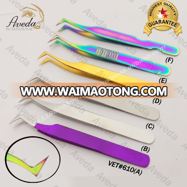 Beautiful Russian Volume Tip / Stainless Steel Eyelash Tweezers / Best Volume Tweezers for Lashes from Pakistan