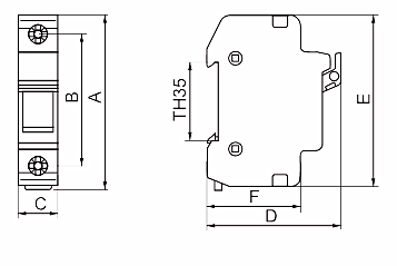 RT18-32 Low Voltage din rail Fuse holder with 10*38mm fuse l<em></em>ink