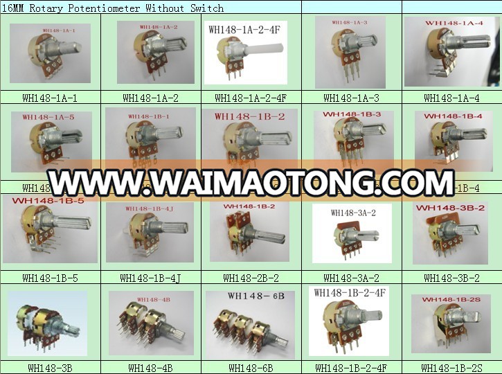 audio video amplifier 10k rotary potentiometer alps alpha cts radiohm potentiometer