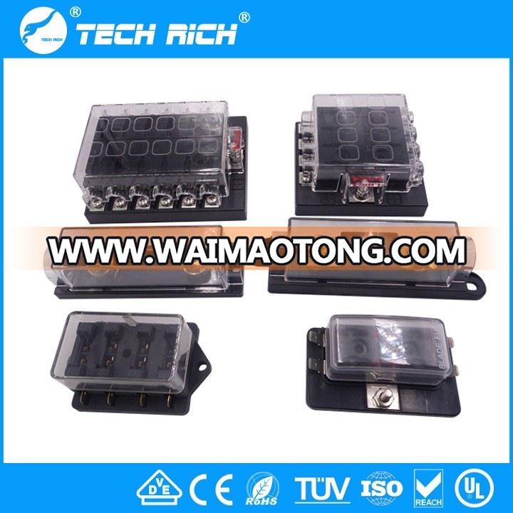 4/6/8/10/12 Way Standard Blade Fuse Box with led Fuse Block Holder