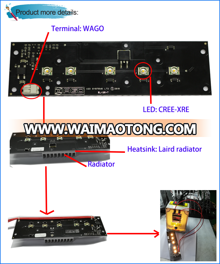 Auto car lighting led pcb single side printed circuit board electronic component,aluminum pcb assembly made in China