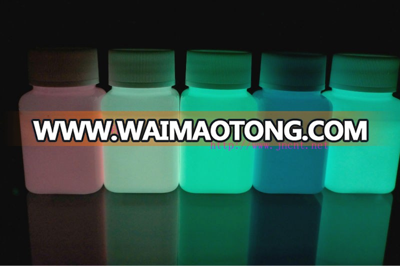 water based acrylic glow in the dark paint yellow-green luminous color