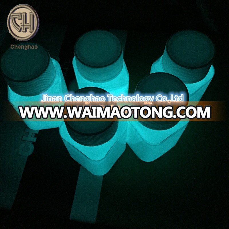 water based acrylic glow in the dark paint yellow-green luminous color