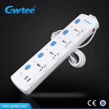 13A 4-Socket Surge Protector Extension socket With USB Charger, Extension Lead