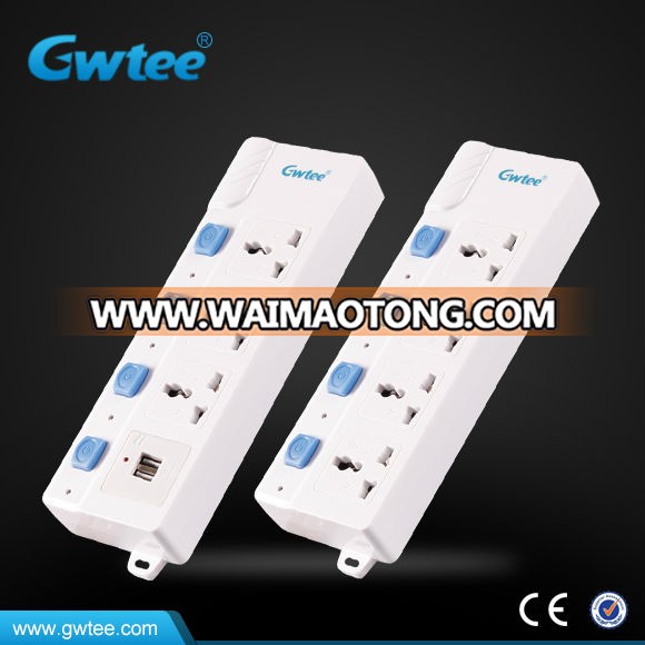 13A 4-Socket Surge Protector Extension socket With USB Charger, Extension Lead