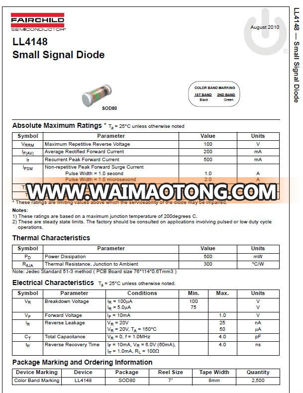 Hot-Senlling IC electron stock LL4148