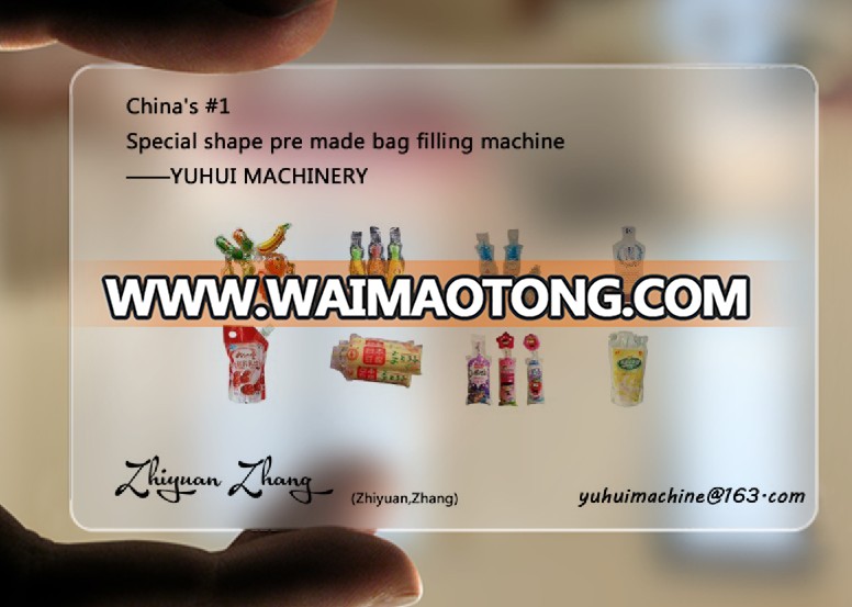 Bottle shape sachet water juice drink bag pouch filling sealing packing machine pure water liquid filling sealing machine