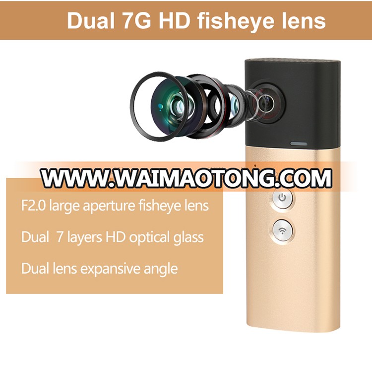 360VR camera dual lens camera panoramic action camera share video to facebook