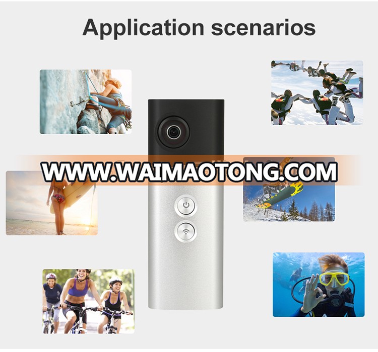 360VR camera dual lens camera panoramic action camera share video to facebook