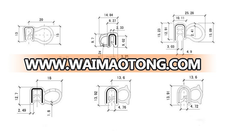 car glass door sheet me<em></em>tal pvc gasket rubber edging trim