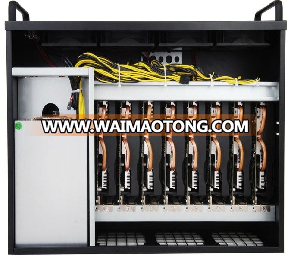 Crypto Coin Miner Open Air Mining f<em></em>rame Rig Case For 8 GPU 9 GPU ETH BTC Ethereum