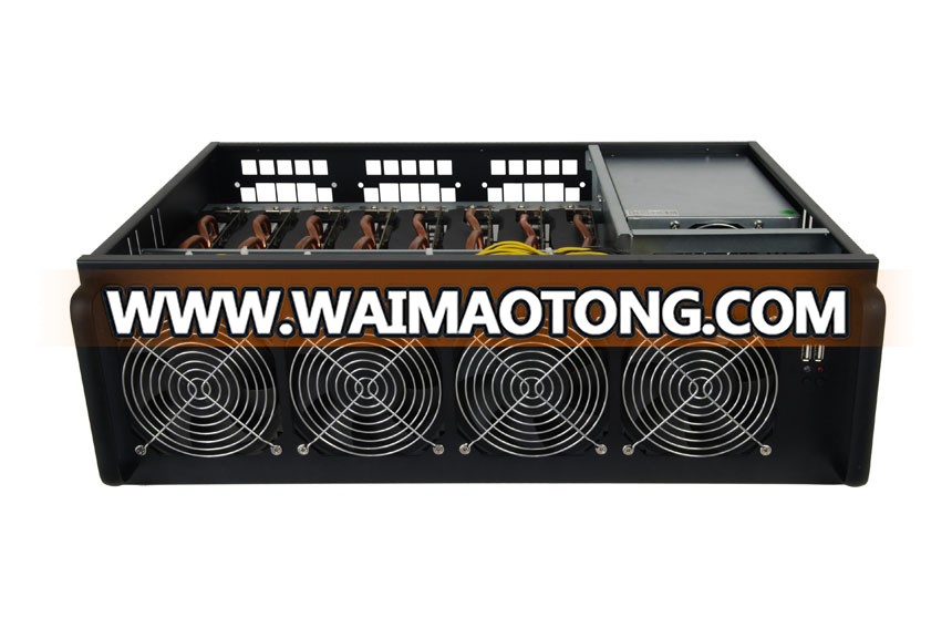 Crypto Coin Miner Open Air Mining f<em></em>rame Rig Case For 8 GPU 9 GPU ETH BTC Ethereum