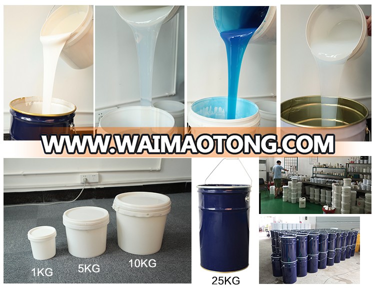 Guangzhou Supplier RTV 2 liquid silicone rubber for plastic injection mould making crystal ball mould