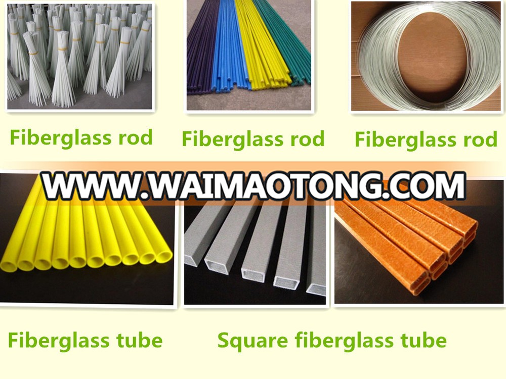 Colorful fiberglass rod