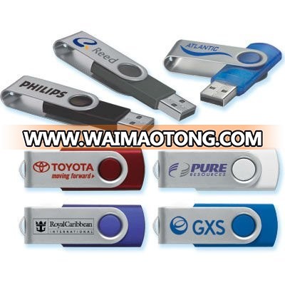 8Gb Swivel USB sticks Flashdrives with free imprint or laser logo