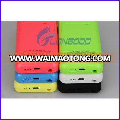 New Coming for iphone 5G 5S 5C Power Bank External Backup Battery Charger Case With 2200 mAh Capacity