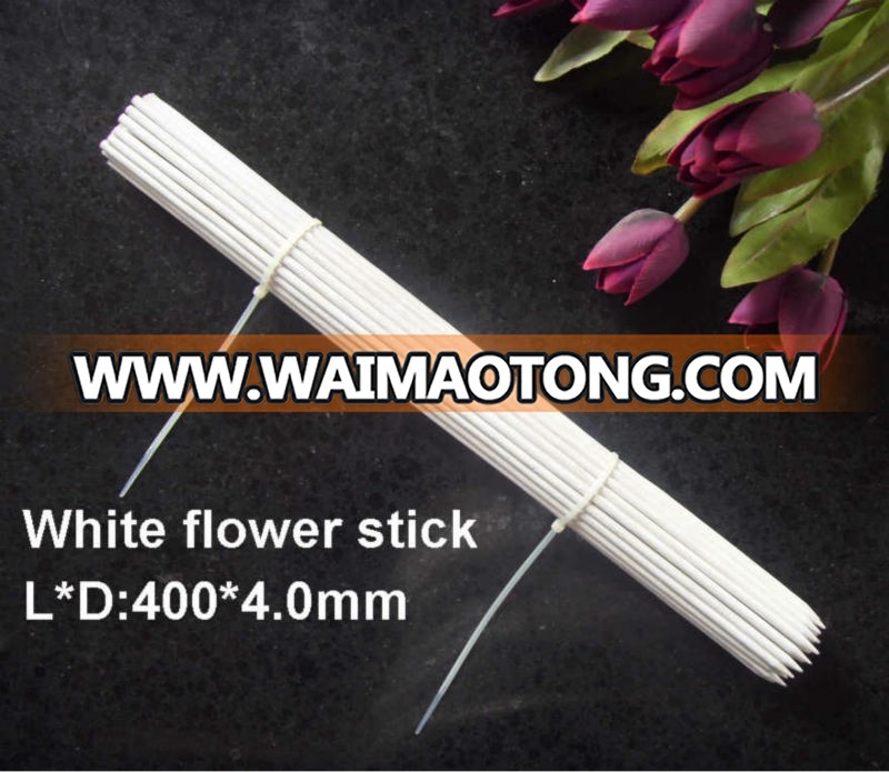 40cm white flower stick