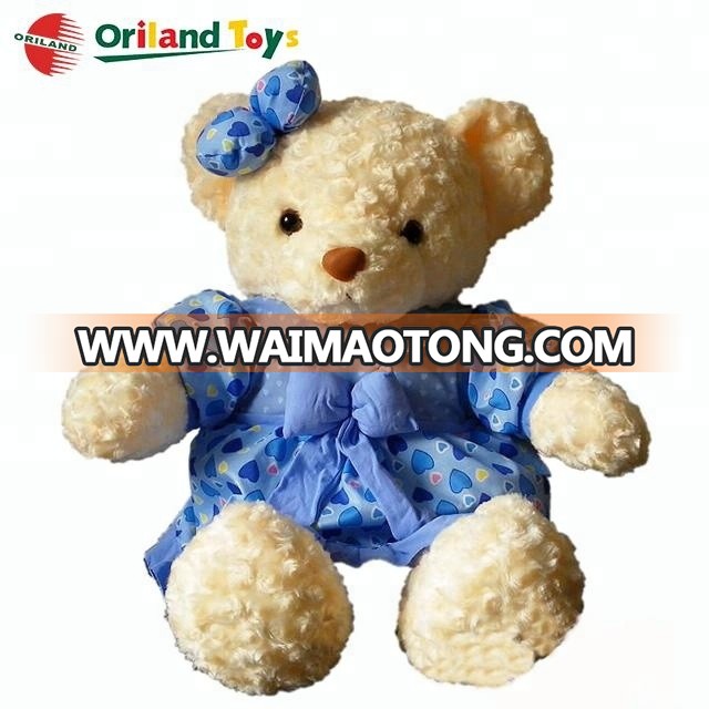 hot sale custom made colorful soft cute baby plush toys teddy bear wholesale