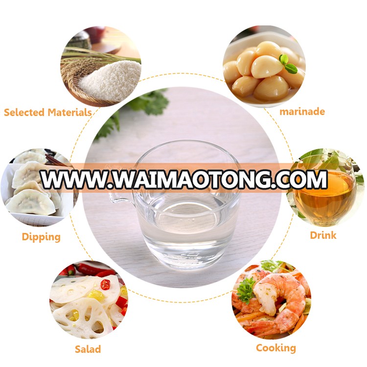 Factory Direct sale dressing White Rice vinegar bulk packing for resturant