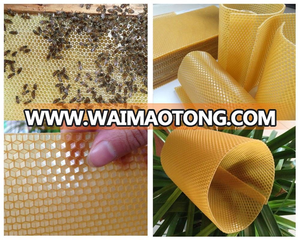 Organic honey comb wax foundation sheet