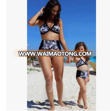 2017 Mom And Daughter clothes Matching bikini hot happiness family beach wear bikini wholesale cheap bout (1).jpg