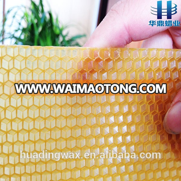 Organic honey comb wax foundation sheet