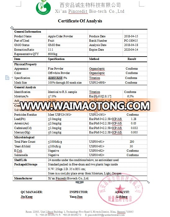 COA of Apple Cider Powde.jpg