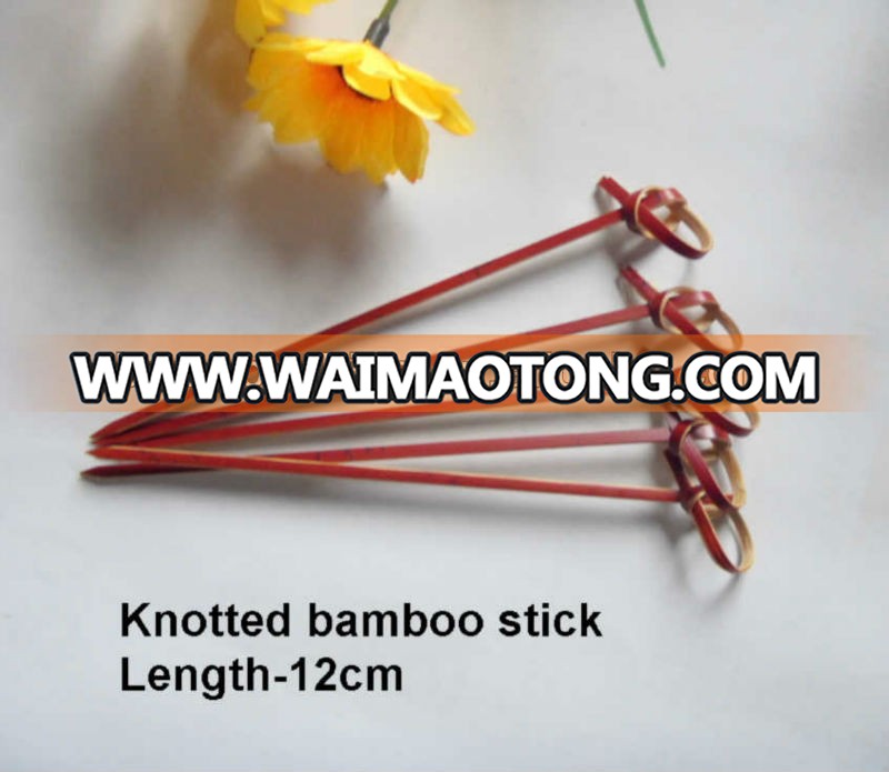 red knotted bamboo stick