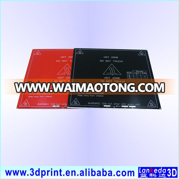 Silicone Rubber RepRap 3D printer heating bed PCB heatbed 300*300mm with 3M Sticker and Thermistor.jpg