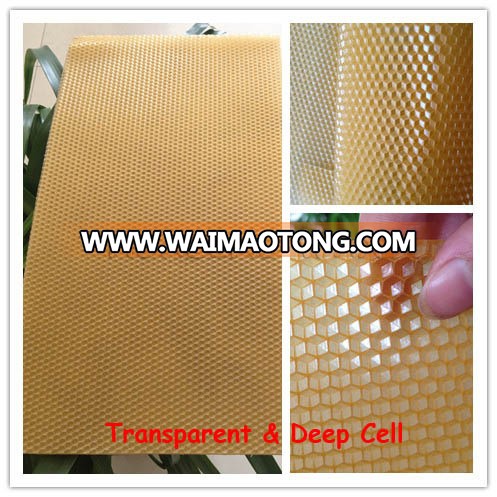 Organic honey comb wax foundation sheet