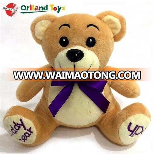 hot sale custom made colorful soft cute baby plush toys teddy bear wholesale