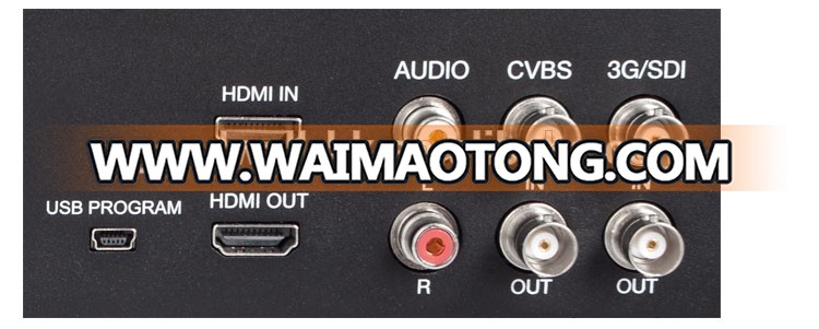 Dual 7 inch Multi-format Input and Output rack monitors