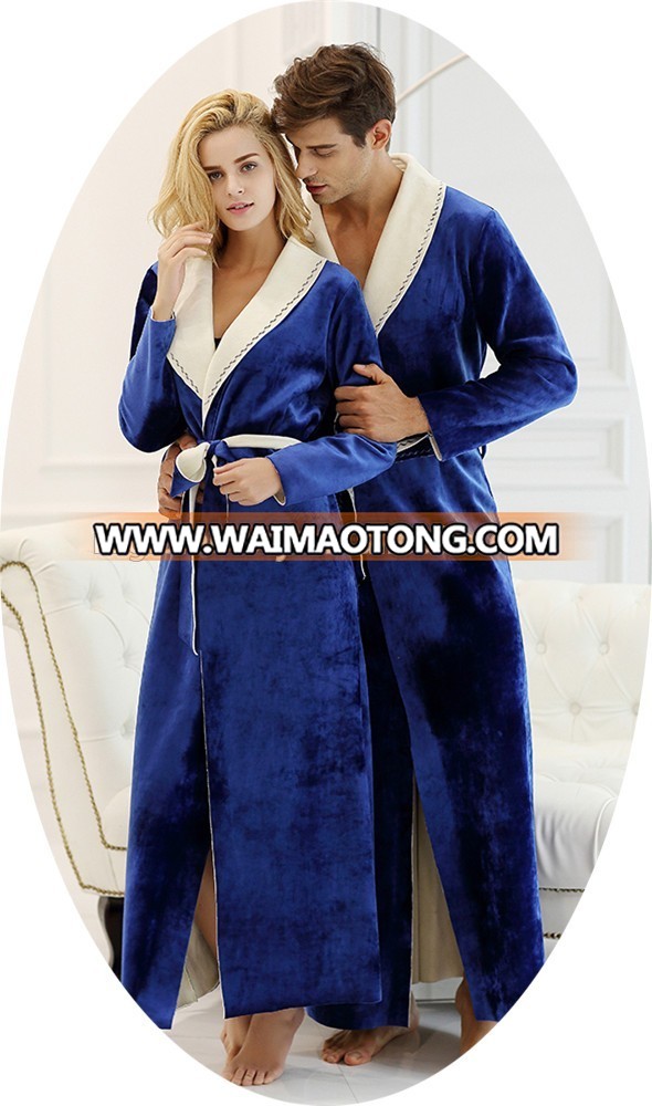 Unisex-Women-Luxury-Double-Fabrics-Embroidered-Neckline-Contrast-Color-Collar-Sleepwear-Nightwear-Loungewear-Robe (3)_.jpg