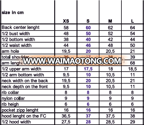 spring jacket size chart for women.png