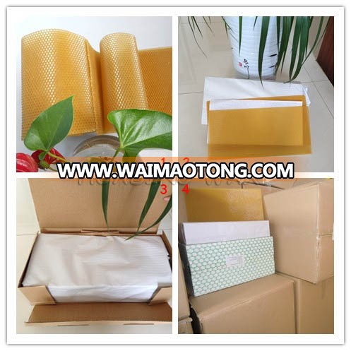 Organic honey comb wax foundation sheet