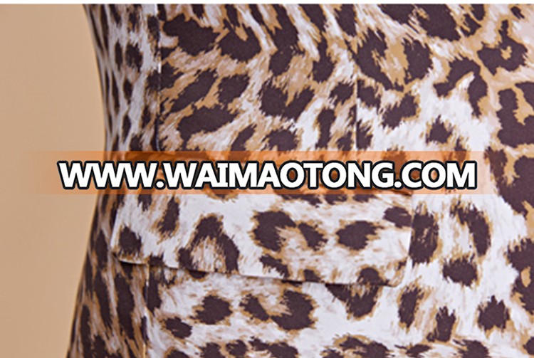 New Design Men's Crazy Leopard One ButtonPrinted Men Suit