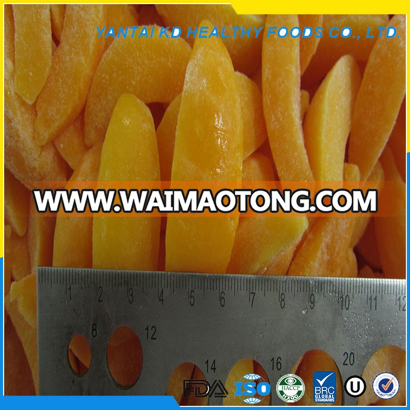 peeled iqf yellow peach